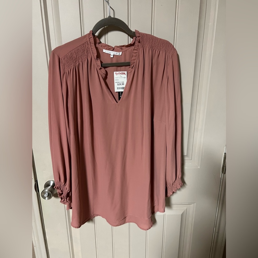 Violet and Claire top